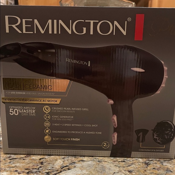 Remington Other - Remington Pearl Ceramic Hair Dryer - Black and Pink